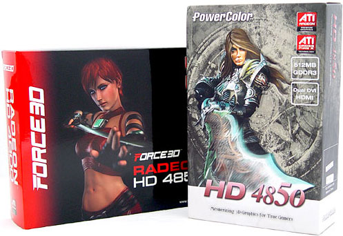 Видеокарты Force3D и PowerColor Radeon HD 4850