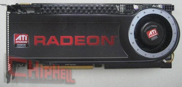 Radeon HD 4870 X2 с кулером (лицевая сторона)