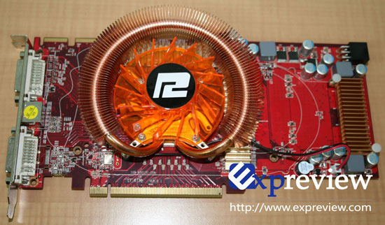 Альтернативный вариант PowerColor Radeon HD 4850 (вид спереди)