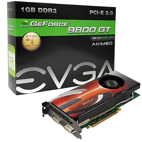 Видеокарта EVGA GeForce 9800 GT AKIMBO