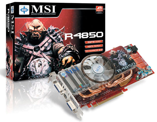 Видеокарта MSI Radeon HD 4850