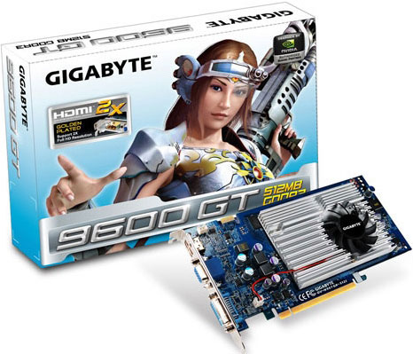 Gigabyte GeForce 9600 GT green 2