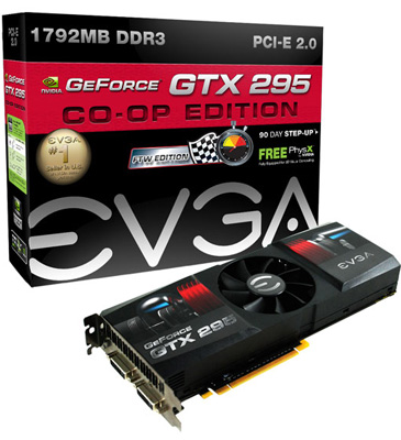 видеокарта EVGA GeForce GTX 295 CO-OP FTW