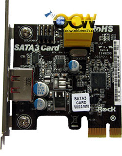 ASRock P55 Deluxe SATA 3 card