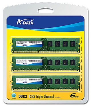 Оперативная память A-Data DDR3-1333 3х2 Gb