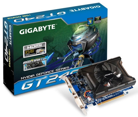 Видеокарта GIGABYTE GeForce GT240 GV-N240D3-1GI