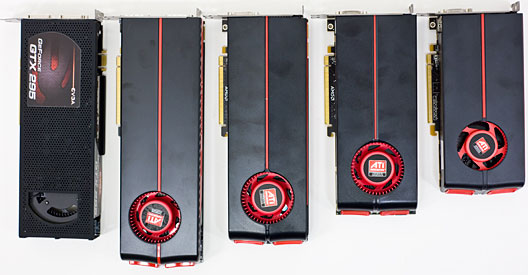 GeForce GTX 295, Radeon HD 5970, HD 5870, HD 5850 и HD 5770