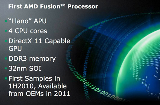 Процессоры AMD APU Fusion