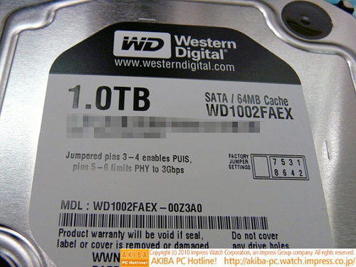 Жесткий диск Western Digital WD1002FAEX