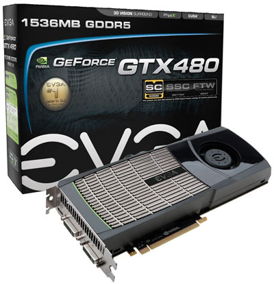 Видеокарта EVGA GeForce GTX 480 Superclocked