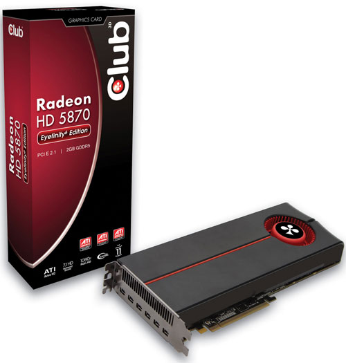 видеокарта Club 3D Radeon HD 5870 Eyefinity 6 Edition