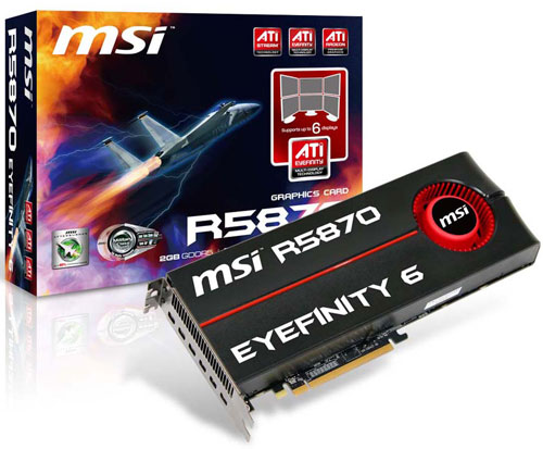 видеокарта MSI Radeon HD 5870 Eyefinity 6 Edition