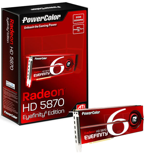 видеокарта PowerColor Radeon HD 5870 Eyefinity 6 Edition