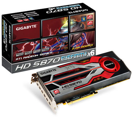 видеокарта Gigabyte Radeon HD 5870 Eyefinity 6 Edition