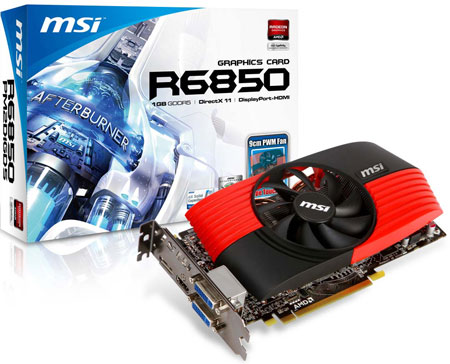 видеокарта MSI Radeon HD 6850 (R6850-PM2D1GD5)