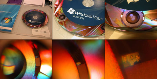 Таинственная голограмма Windows Vista Business DVD