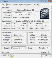 Core i7-965 Extreme Edition разогнан на плате ASUS P6T Deluxe до 5400 MHz
