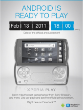 Sony покажет PlayStation Phone (Sony Ericsson Xperia Play) уже 13-го февраля
