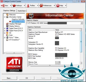 Скриншоты Radeon HD4850