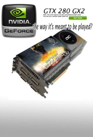 Видеокарта Geforce GTX 280 GX2