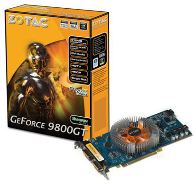 Видеокарта ZOTAC GeForce 9800GT Synergy Edition