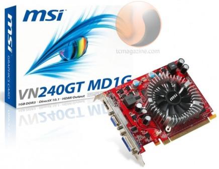 Видеокарта MSI VN240GT-MD1G