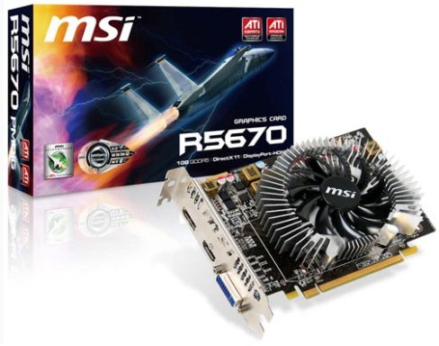 видеокарта MSI R5670-PMD1G