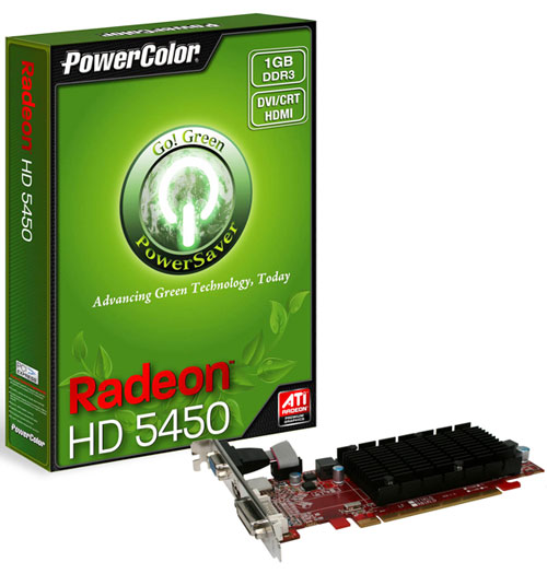 видеокарта PowerColor HD 5450