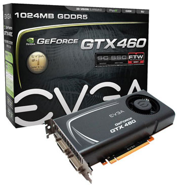Видеокарта EVGA GeForce GTX 460 FTW EE