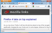 Firefox 4 Beta 1 с новой темой и вкладками наверху